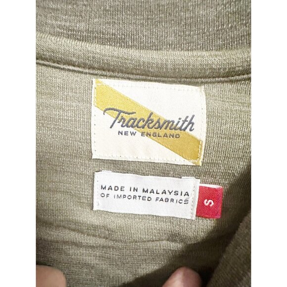 Tracksmith Off Roads Crew Long Sleeve Tee Merino Wool Blend Moss Ivy Small - Picture 5 of 6